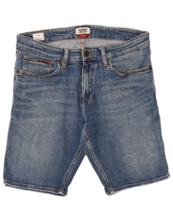 Tommy Hilfiger Herren Scanton Slim Denim Shorts W32 Mittelblaue Baumwolle