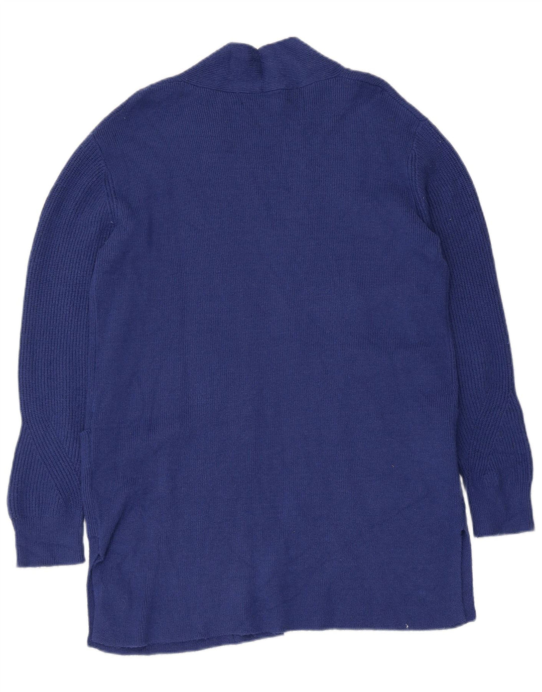 Marks & Spencer Damen Longline Open Cardigan Pullover UK 12 Mittelblau