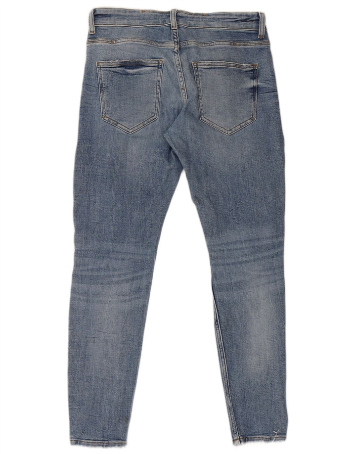 Zara Herren Distressed Skinny Jeans EU 40 Mittel W31 L29 Blau