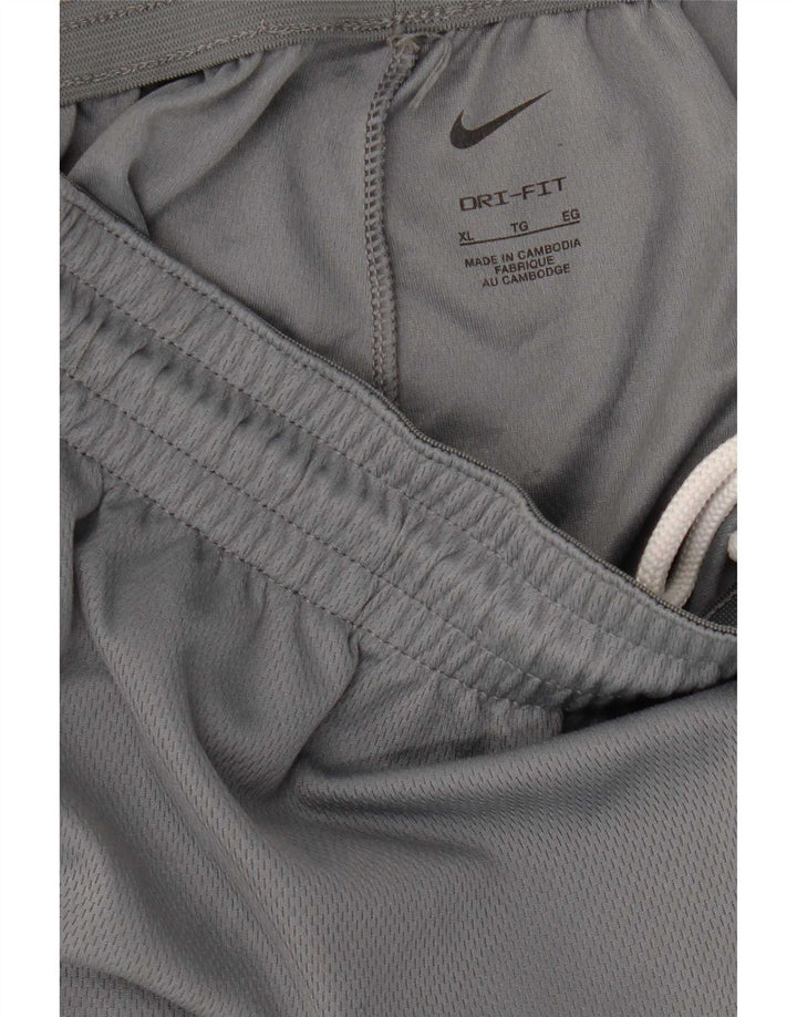 Nike Herren Dri Fit Graphic Sport Shorts XL Graues Colourblock-Polyester