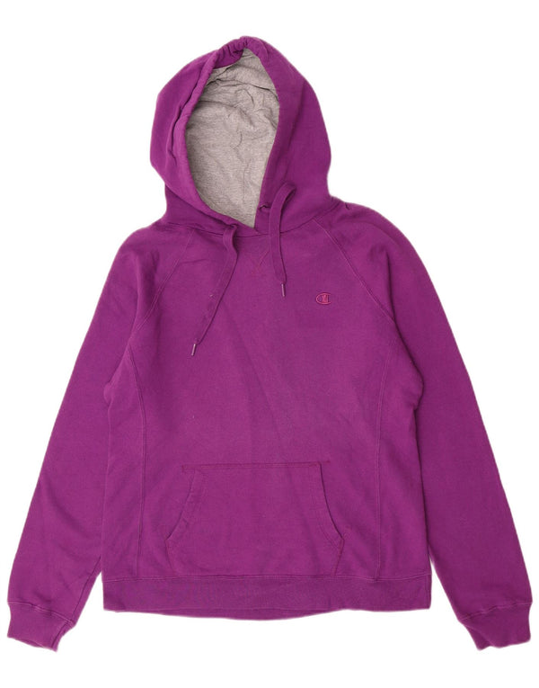 Champion Damen Kapuzenpullover UK 14 Medium Lila Baumwolle