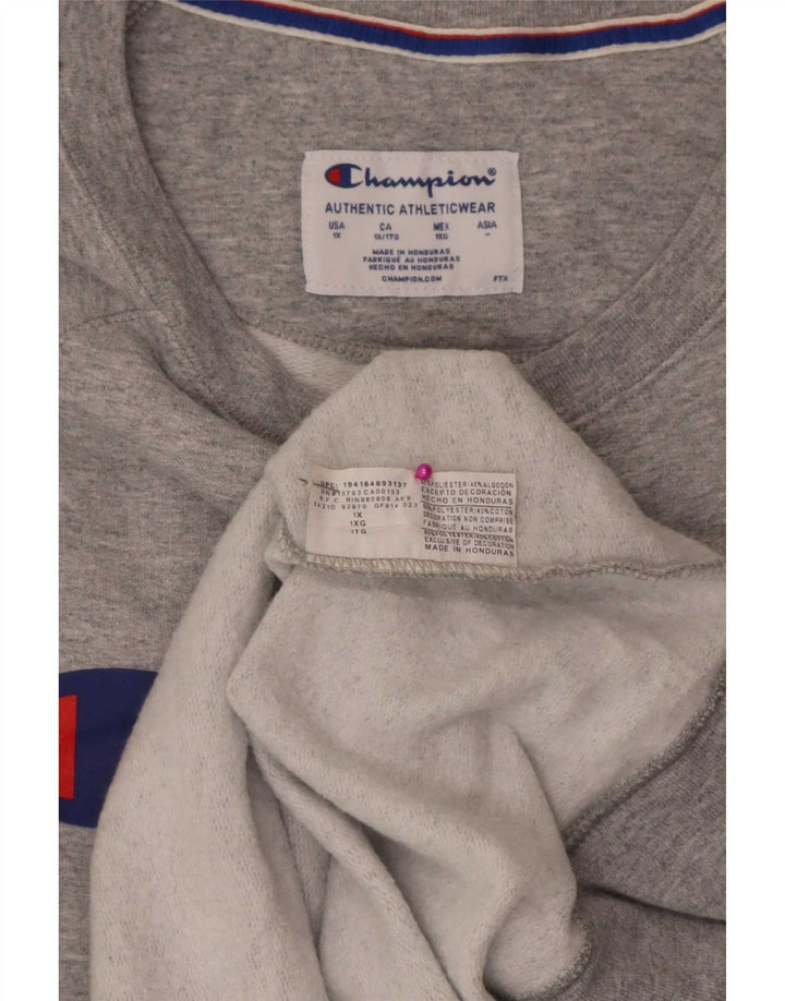 Champion Herren-Sweatshirt mit Grafik, XL, grau, Polyester