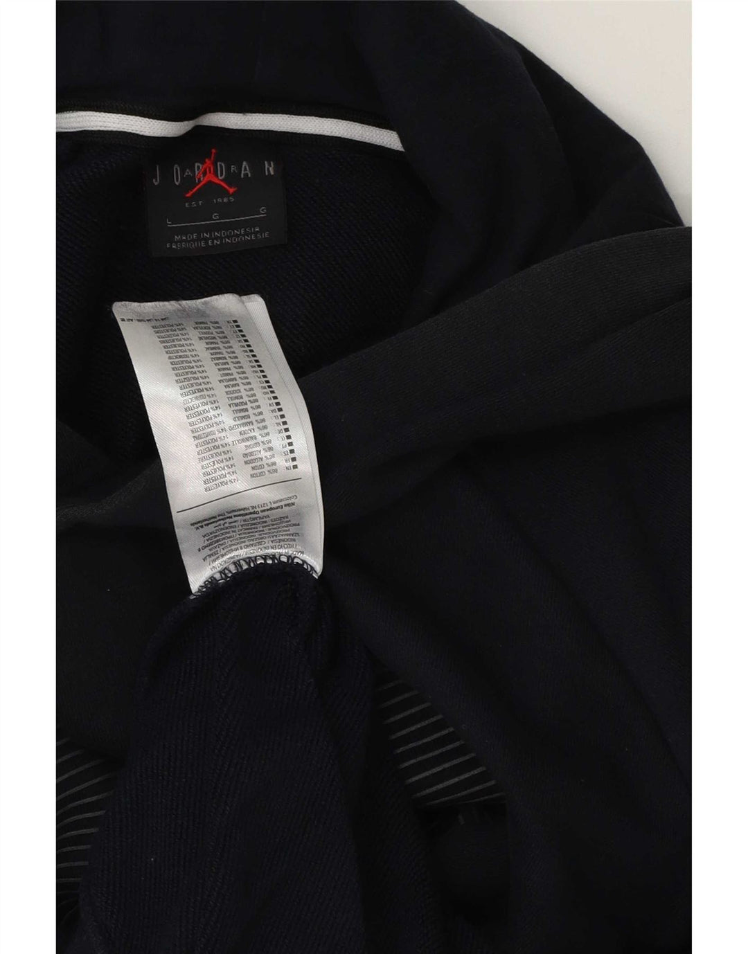 Jordan Herren-Kapuzenpullover mit Grafik, groß, aus schwarzer Baumwolle