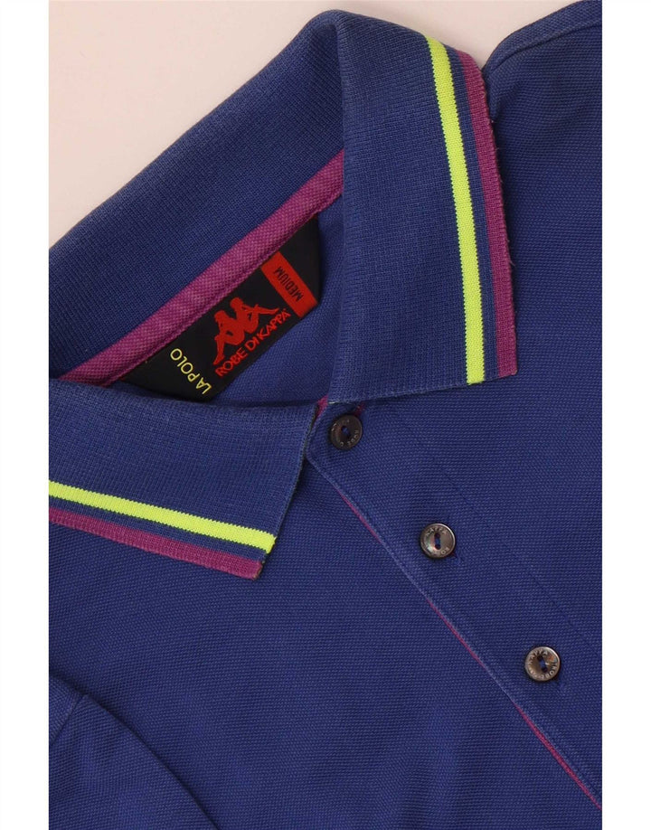Kappa Herren Poloshirt Mittelblau gestreift