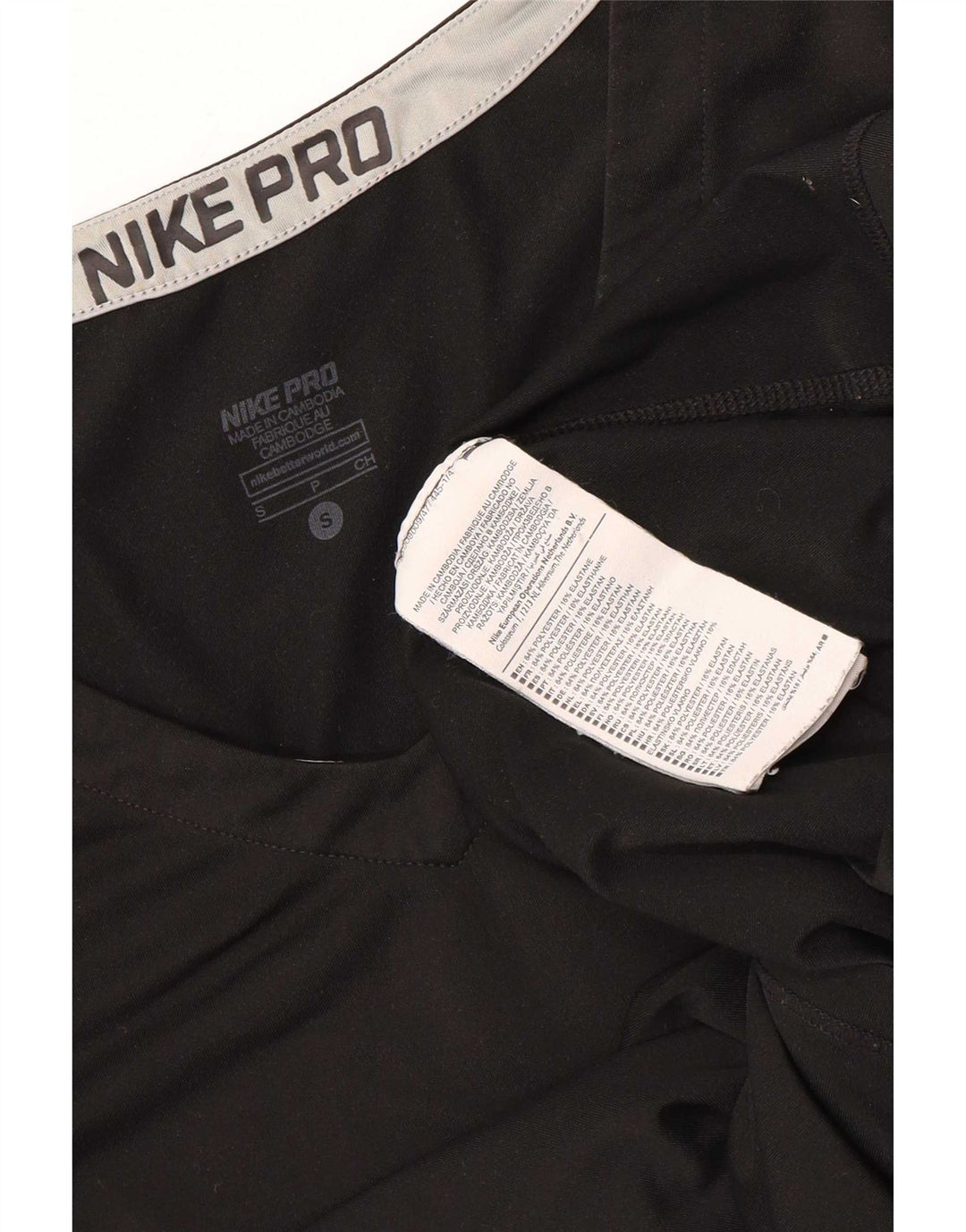 Nike Damen Dri Fit Top Langarm UK 8 Small Schwarz Polyester