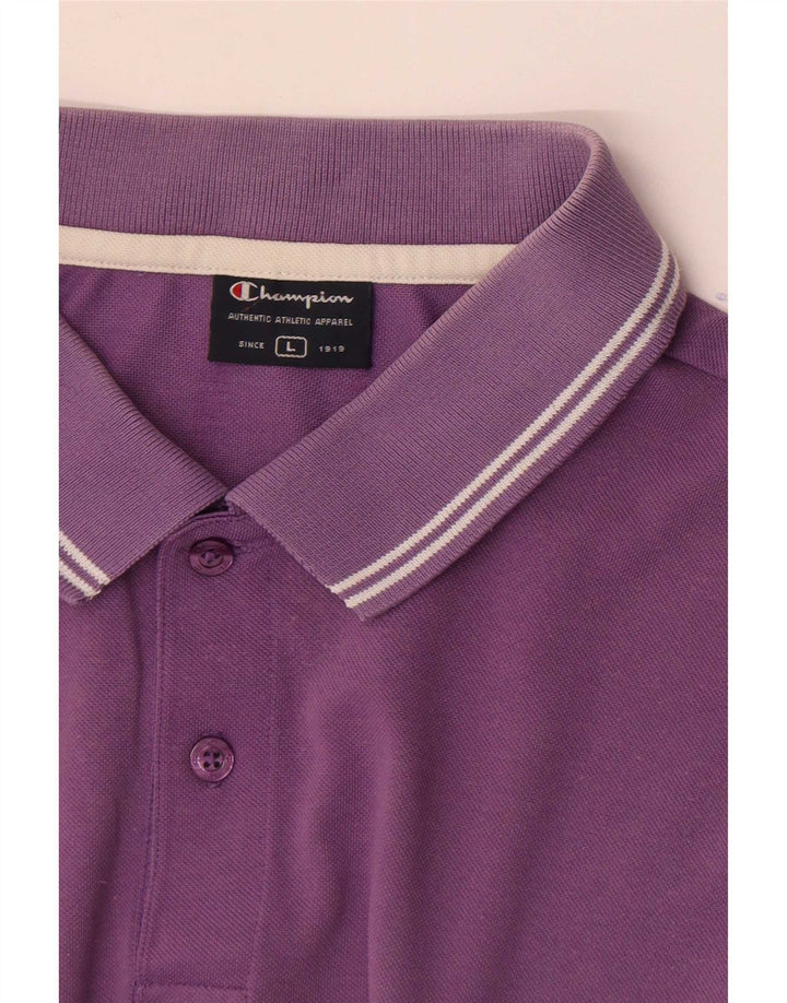 Champion Herren Poloshirt Large Lila