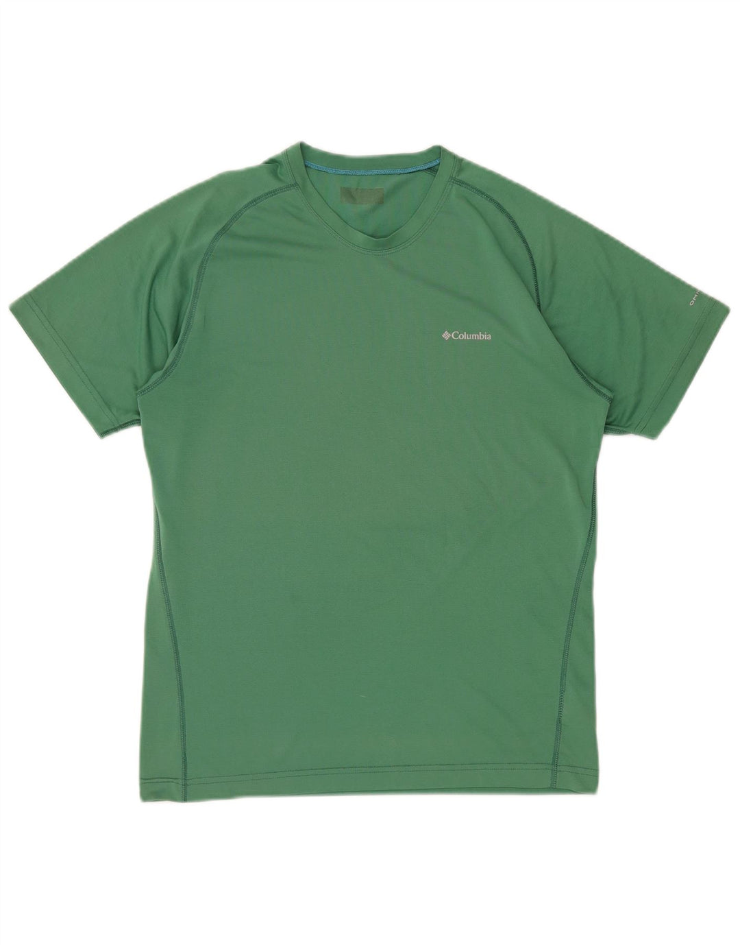 COLUMBIA Herren Omni-Wick T-Shirt-Oberteil aus mittelgrünem Polyester