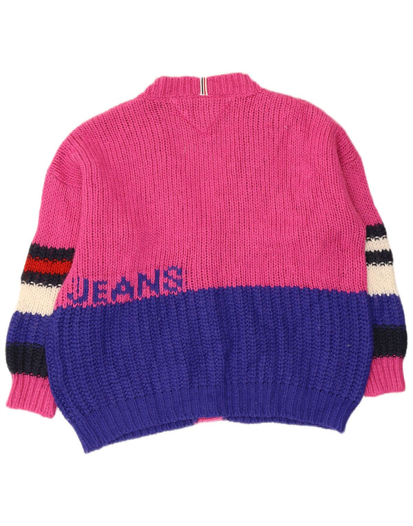 Tommy Hilfiger Damen-Cardigan mit Grafik, Gr. 14, Mittelrosa