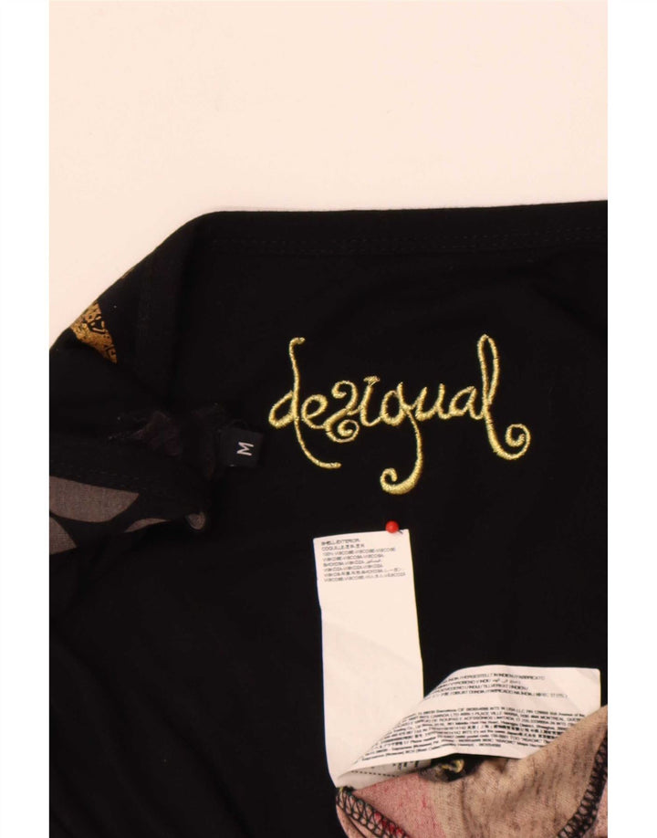 Desigual Womens Graphic A-Line Dress UK 12 Medium Mehrfarbig Geometrisch