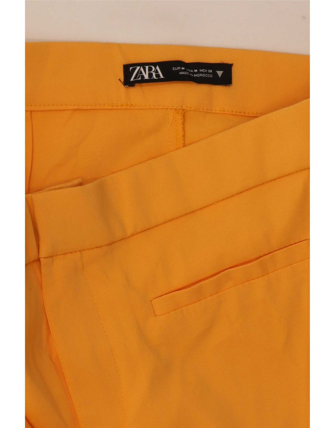 Zara Damen Bootcut Freizeithose Medium W30 L26 Gelb