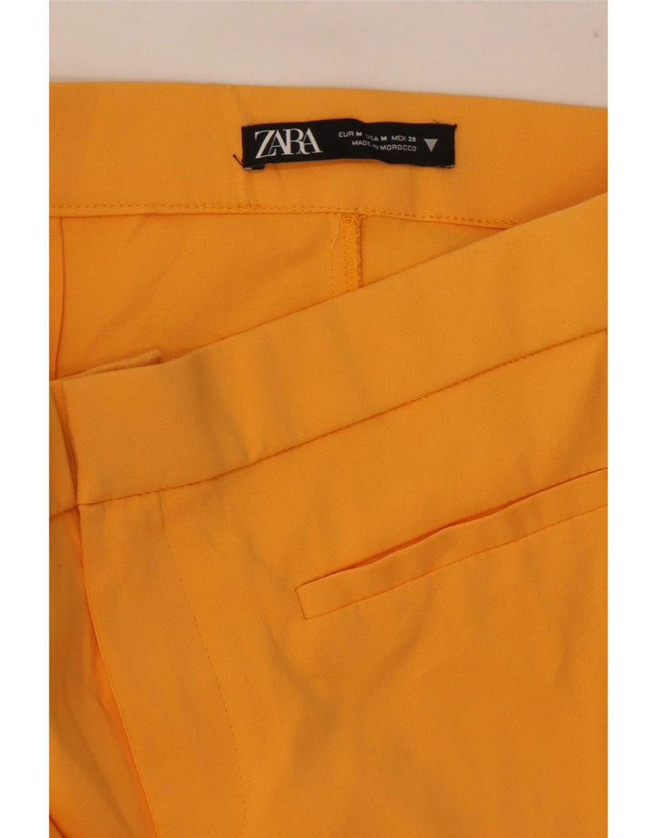 Zara Damen Bootcut Freizeithose Medium W30 L26 Gelb