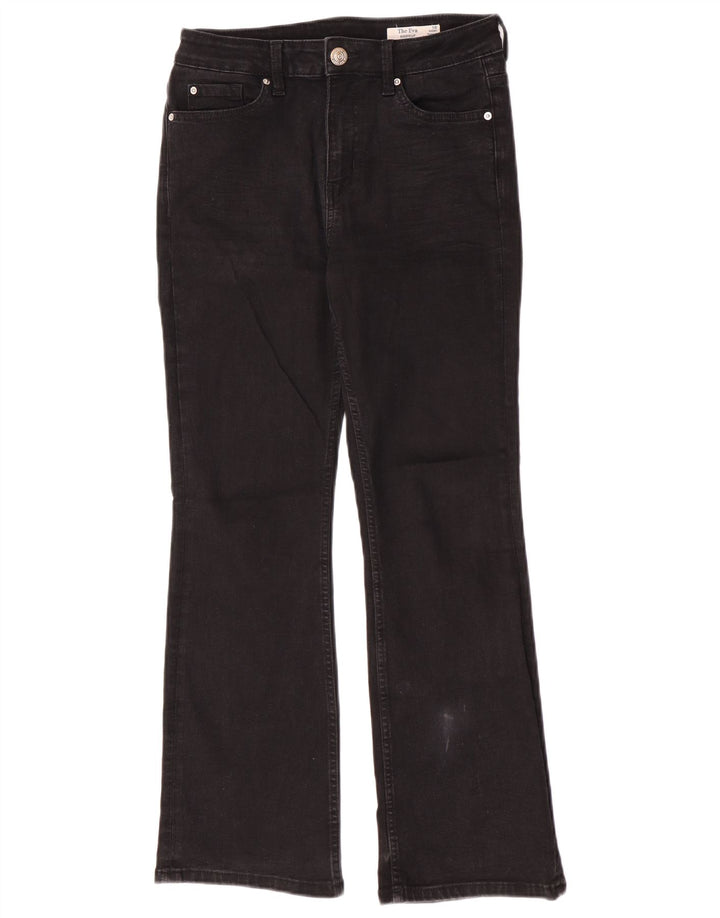 Marks & Spencer Damen The Eva Bootcut Jeans UK 10 Small W26 L28 Schwarz