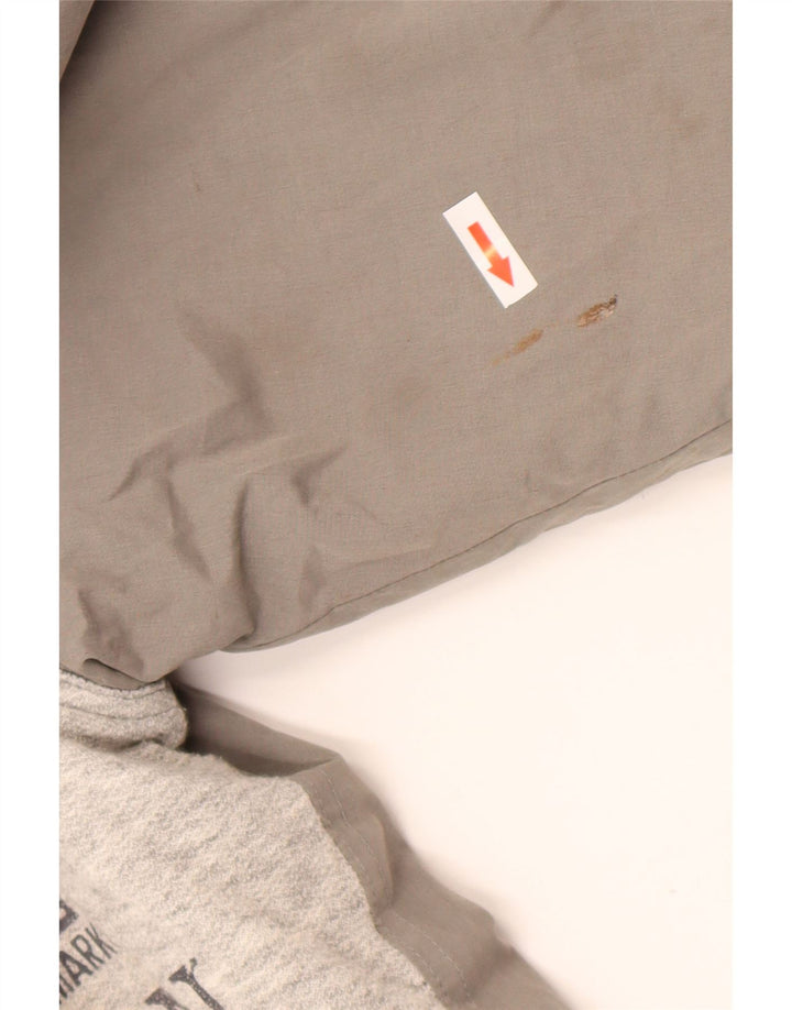 Carrera Herren-Bomberjacke mit grafischer Kapuze, UK 38, Mittelgrau, Farbblock