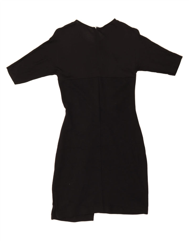 COS Womens Bodycon Dress UK 8 Small  Black Viscose Vintage Cos and Second-Hand Cos from Messina Hembry 