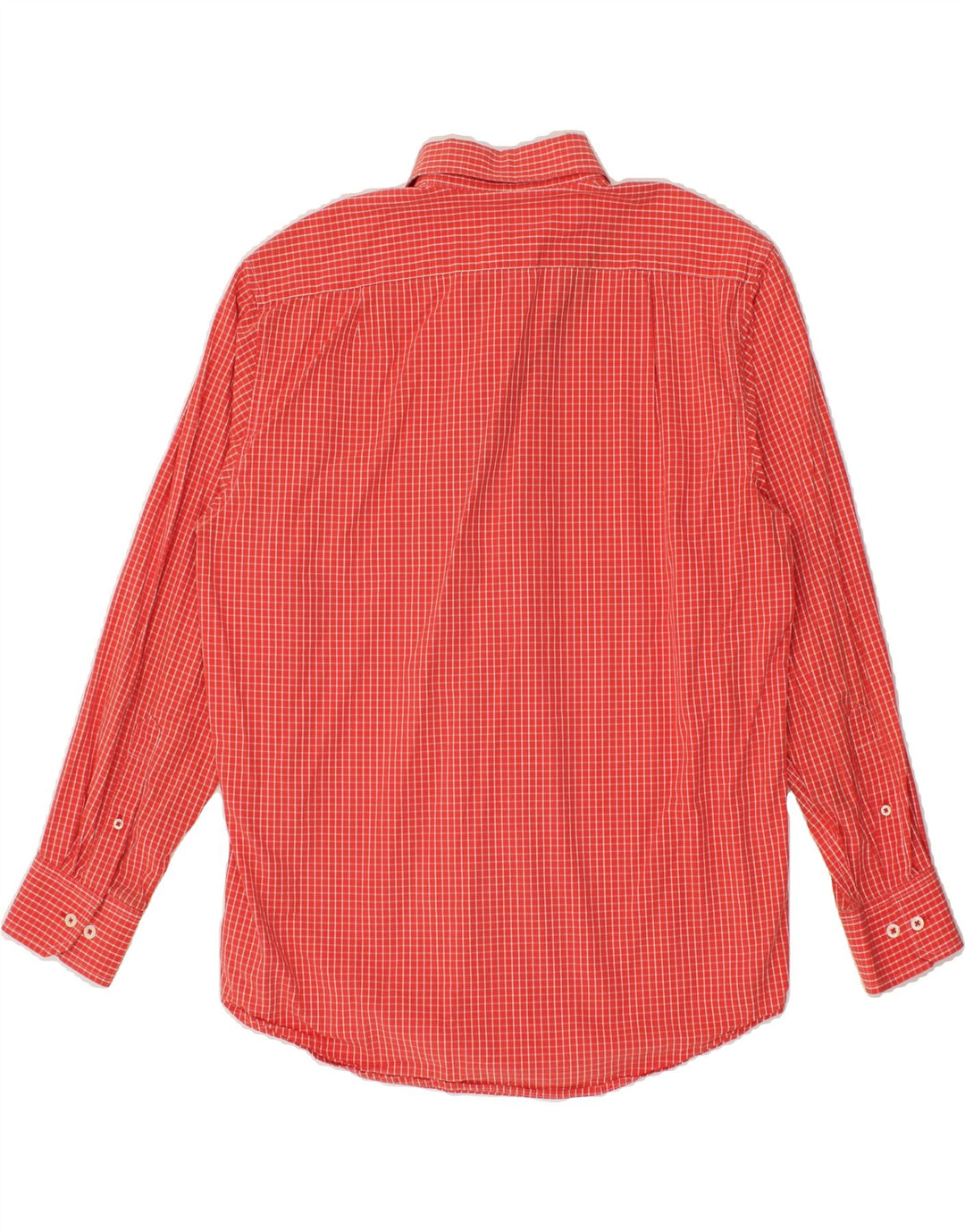 IZOD Mens Shirt Medium Red Check Cotton Vintage Izod and Second-Hand Izod from Messina Hembry 