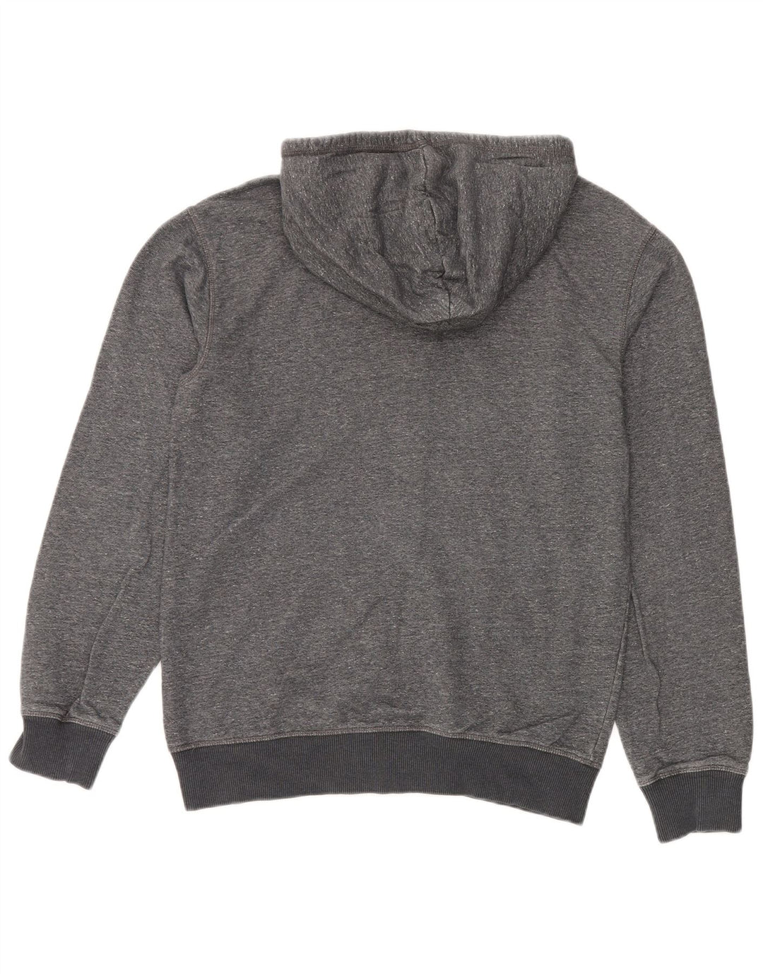 Quiksilver Premium-Kapuzenpullover mit Reißverschluss für Herren aus mittelgrauer Baumwolle