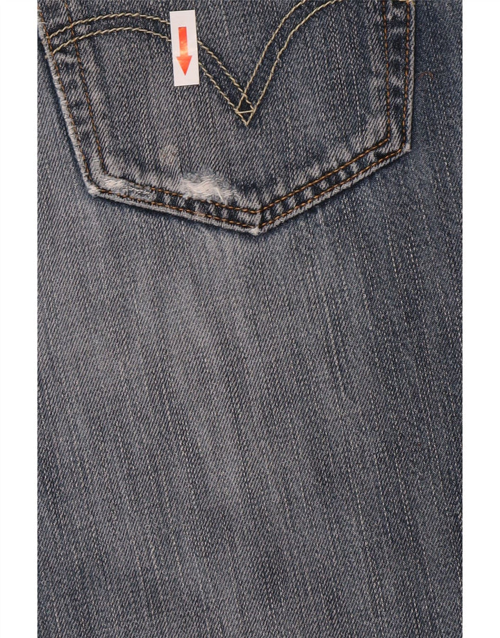 Levi's Herren 501 Distressed Straight Jeans W32 L28 Blaue Baumwolle