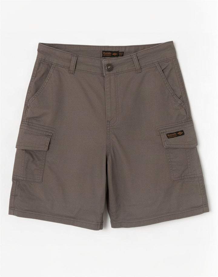Bench Damen Cargoshorts UK 12 Medium W30 Graue Baumwolle