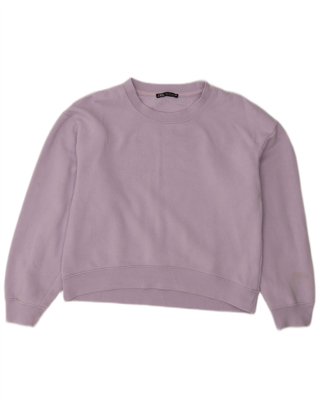 Zara Damen Sweatshirt-Pullover UK 14 Medium Lila