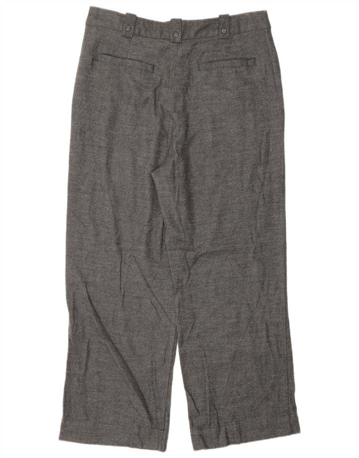 WHITE STUFF Damen Gerade Freizeithose UK 16 Large W34 L29 Grau