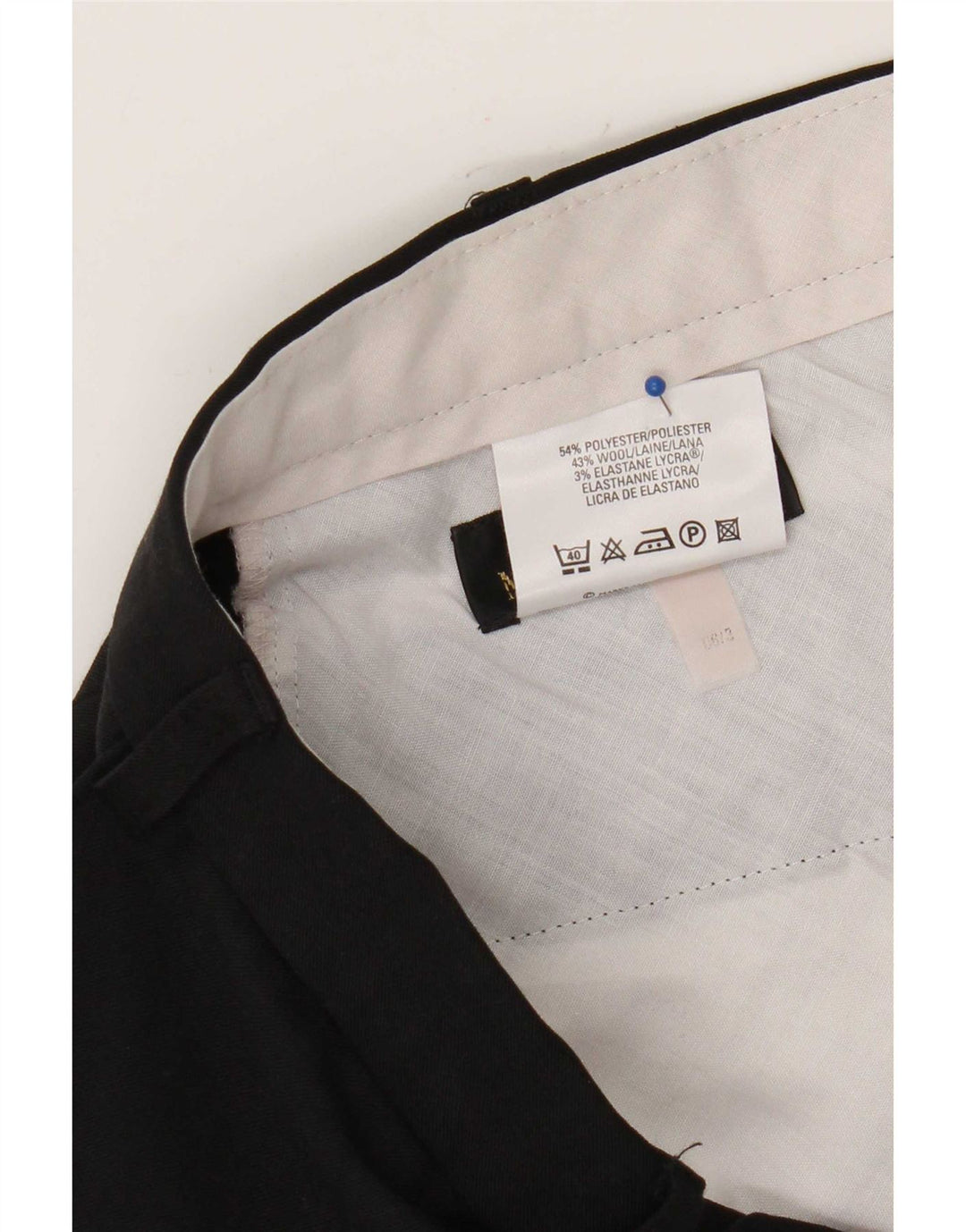 Gerade Herren-Chinohose von Marks & Spencer, W38, L29, Schwarz, Polyester