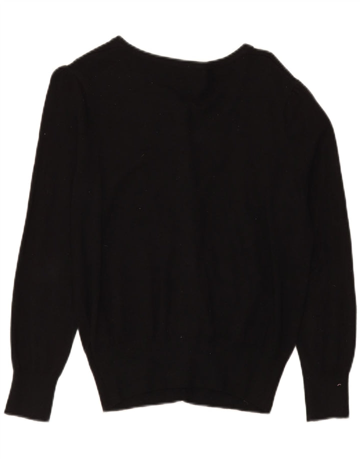 Marks & Spencer Damen-Cardigan-Pullover UK 14 Mittelschwarze Viskose