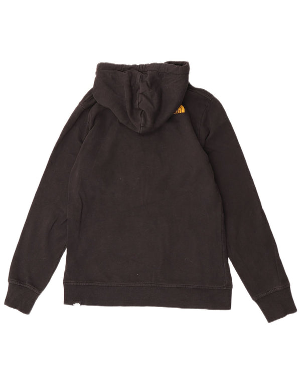 The North Face Womens Graphic Hoodie Pullover UK 12 Mittelschwarze Baumwolle