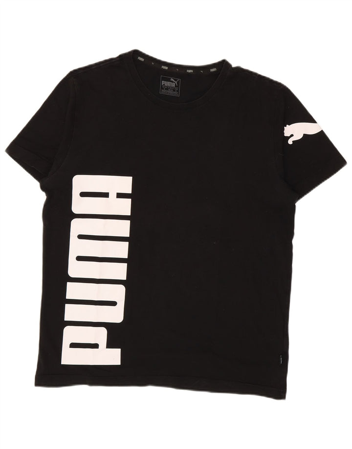 Puma Herren Grafik T-Shirt Top Medium Schwarz