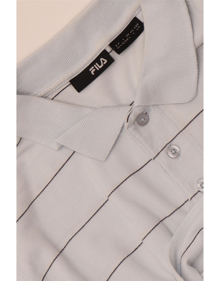 FILA Herren-Poloshirt, groß, blau gestreift