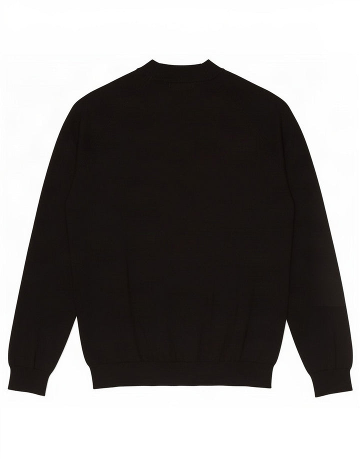 Zara Herren-Pullover mit Rollkragen, groß, Schwarz
