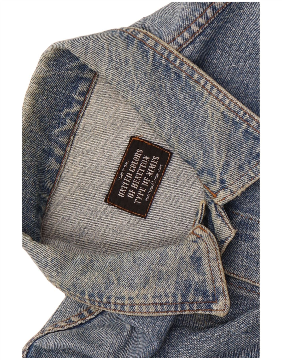 Benetton Herren Jeansjacke UK 42 XL Blau