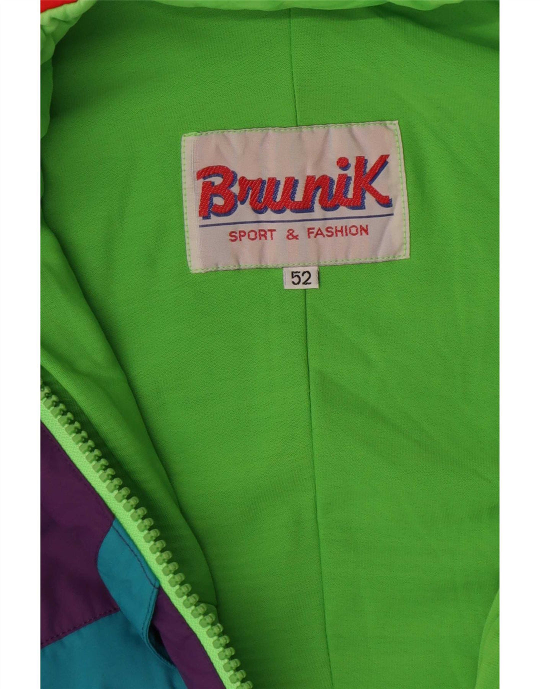 Brunik Herren Skioverall IT 52 Large Lila Colourblock Polyamid