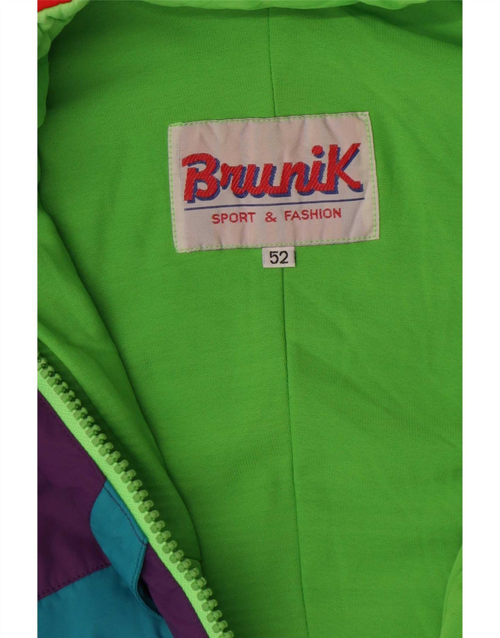 Brunik Herren Skioverall IT 52 Large Lila Colourblock Polyamid