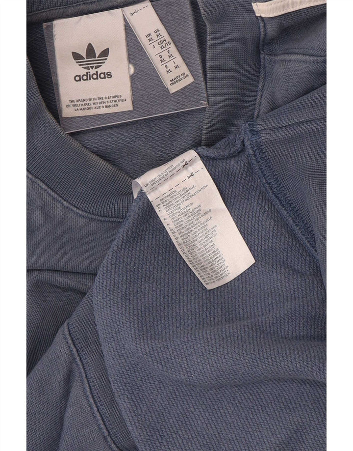 Adidas Herren Sweatshirt Pullover XL Marineblau Baumwolle