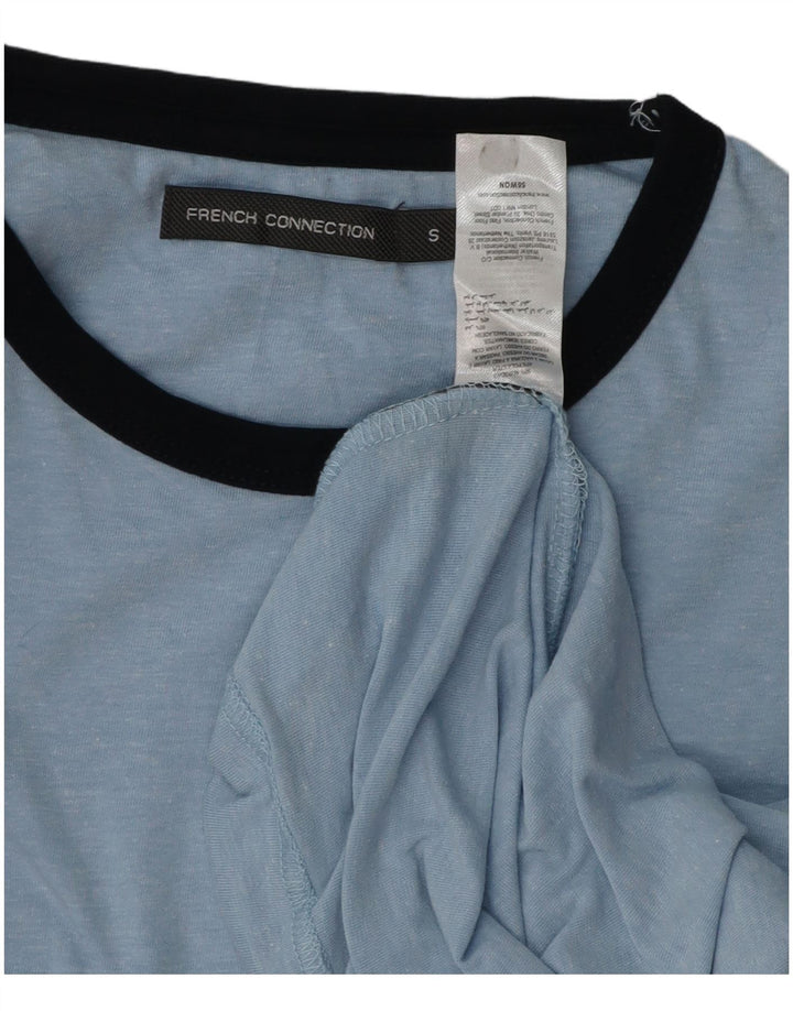 FRENCH CONNECTION Herren T-Shirt Top Small Blau Baumwolle