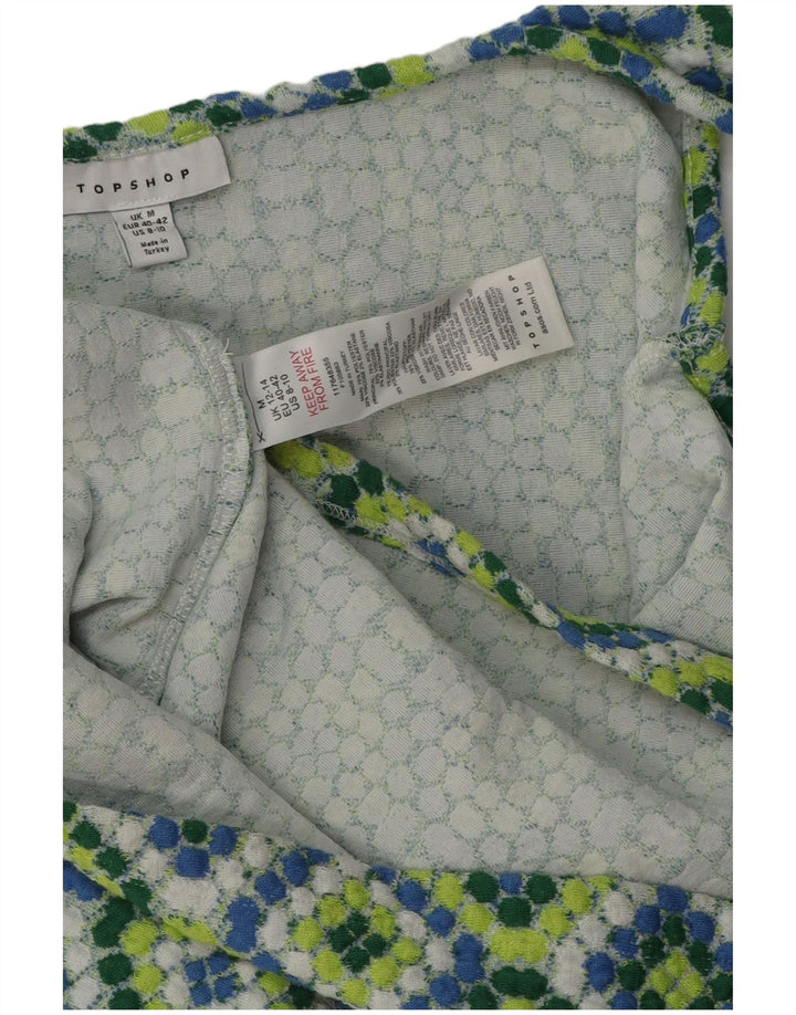 Topshop Damen-Sommerkleid, Größe M, mehrfarbig, Ikat-Polyester