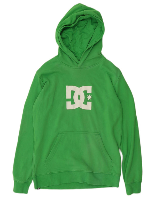 DC Womens Graphic Hoodie Pullover UK 14 Große grüne Baumwolle