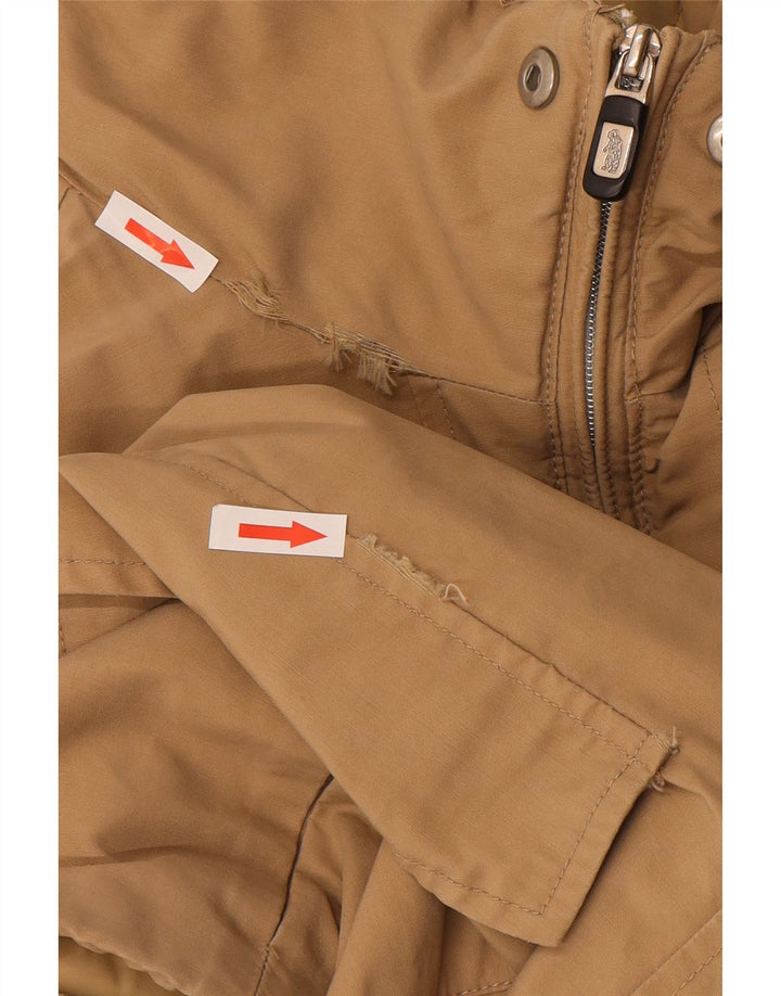 Refrigue Herren Wattierte Jacke UK 42 XL Beige Nylon