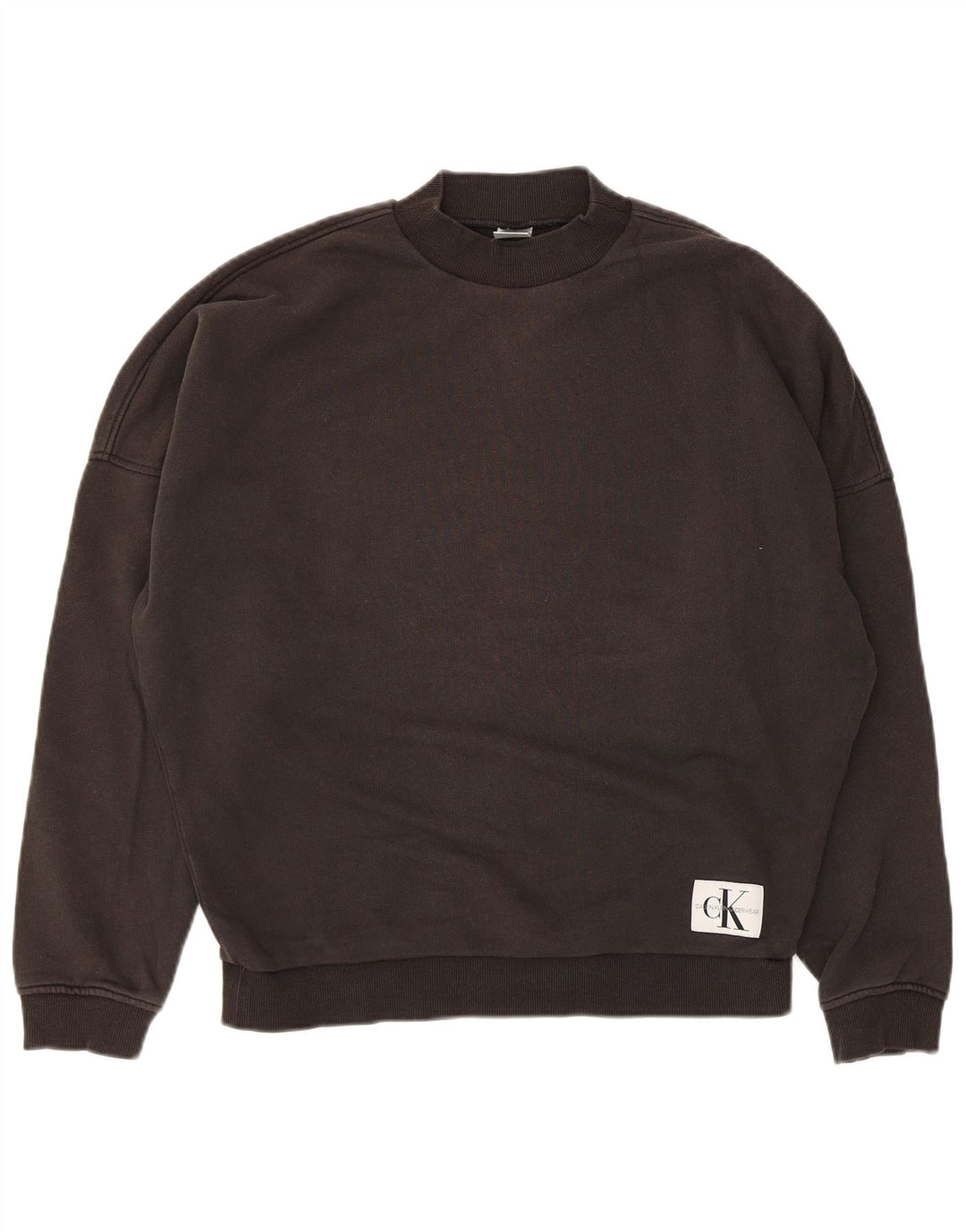 Calvin Klein Damen-Sweatshirt in Übergröße, Gr. 10, Größe S, Schwarz, Baumwolle