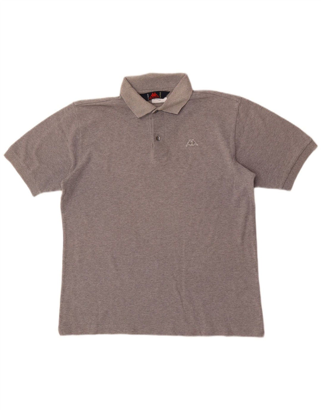 Kappa Herren-Poloshirt aus mittelgrauer Baumwolle