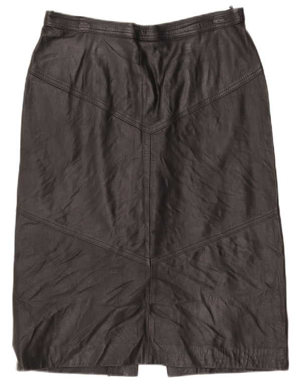 La Cordee Damen Lederrock Medium W30 Schwarz