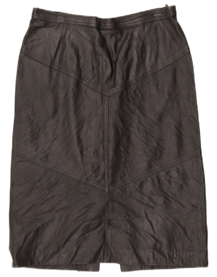 La Cordee Damen Lederrock Medium W30 Schwarz