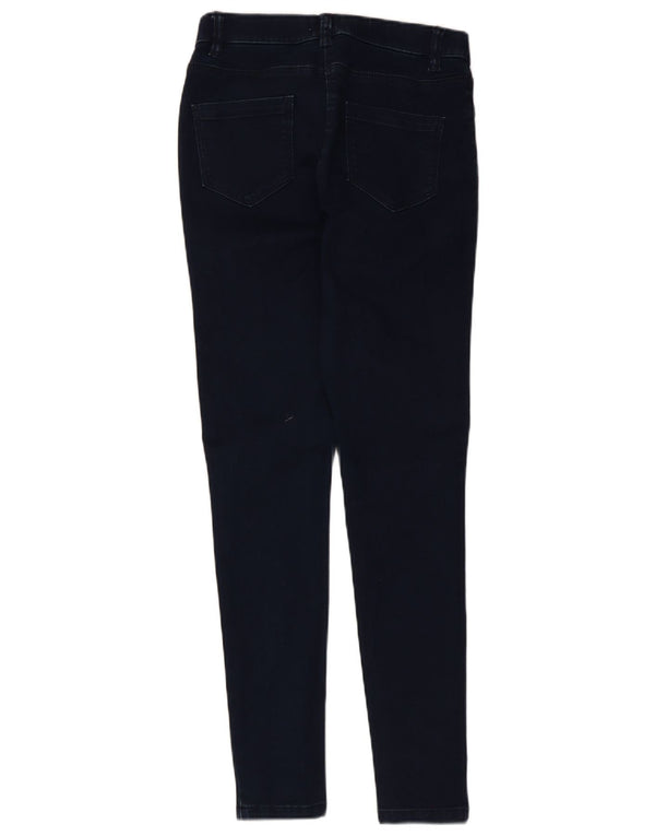 M&Co Damen Skinny Jeans UK 10 Small W26 L28 Marineblaue Baumwolle
