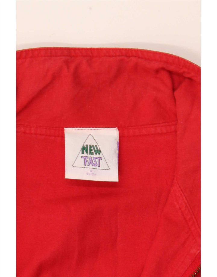 C&A Herren New Fast Military Anorak Jacke EU 48/50 Mittelrote Baumwolle