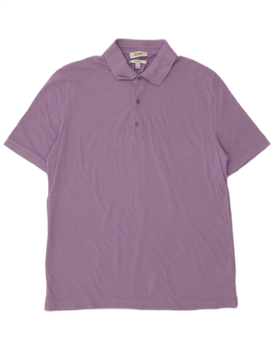 Cos Herren-Poloshirt, normal, groß, Lila, Baumwolle