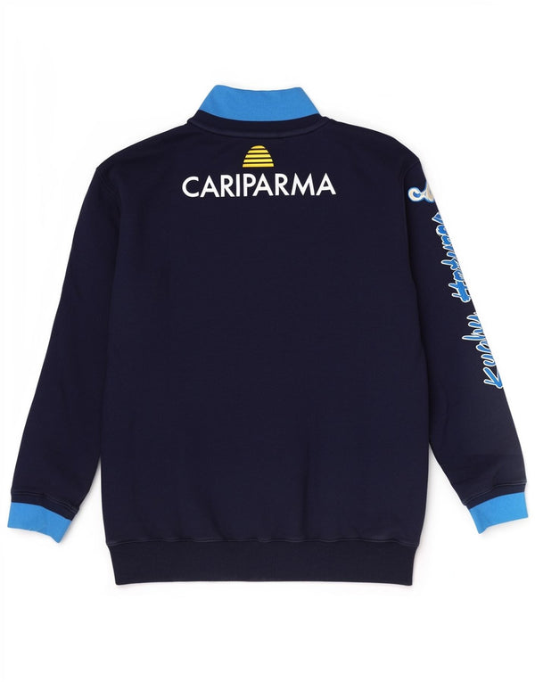 Kappa Herren Italia Graphic Trainingsanzug Top Jacke 3XL Marineblau Farbblock