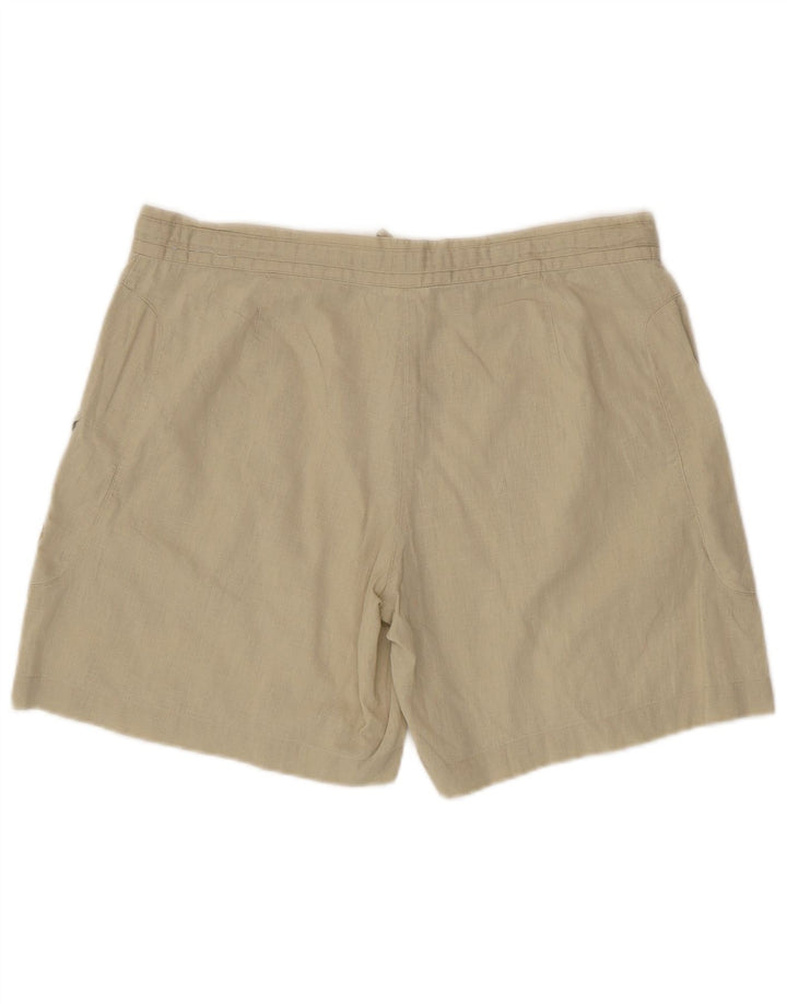 Sergio Tacchini Damen Cargoshorts IT 46 Large W34 Grünes Leinen