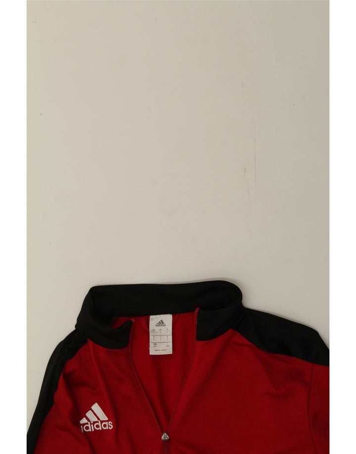 ADIDAS Mens Tracksuit Top Jacket Large Red Colourblock Polyester Vintage Adidas and Second-Hand Adidas from Messina Hembry 