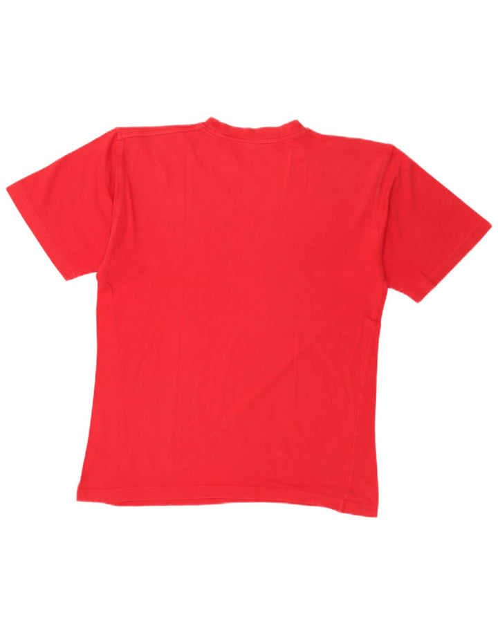 Fila Herren Grafik T-Shirt Top IT 50 Mittelrote Baumwolle