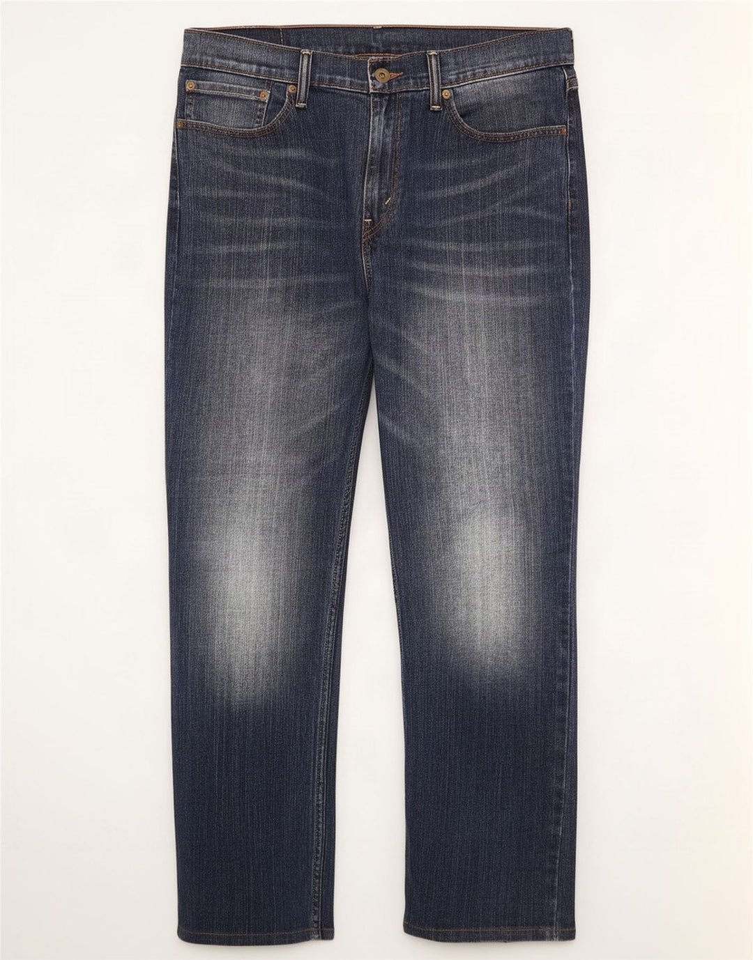 Levi's Herren 514 Straight Jeans W34 L30 Marineblaue Baumwolle